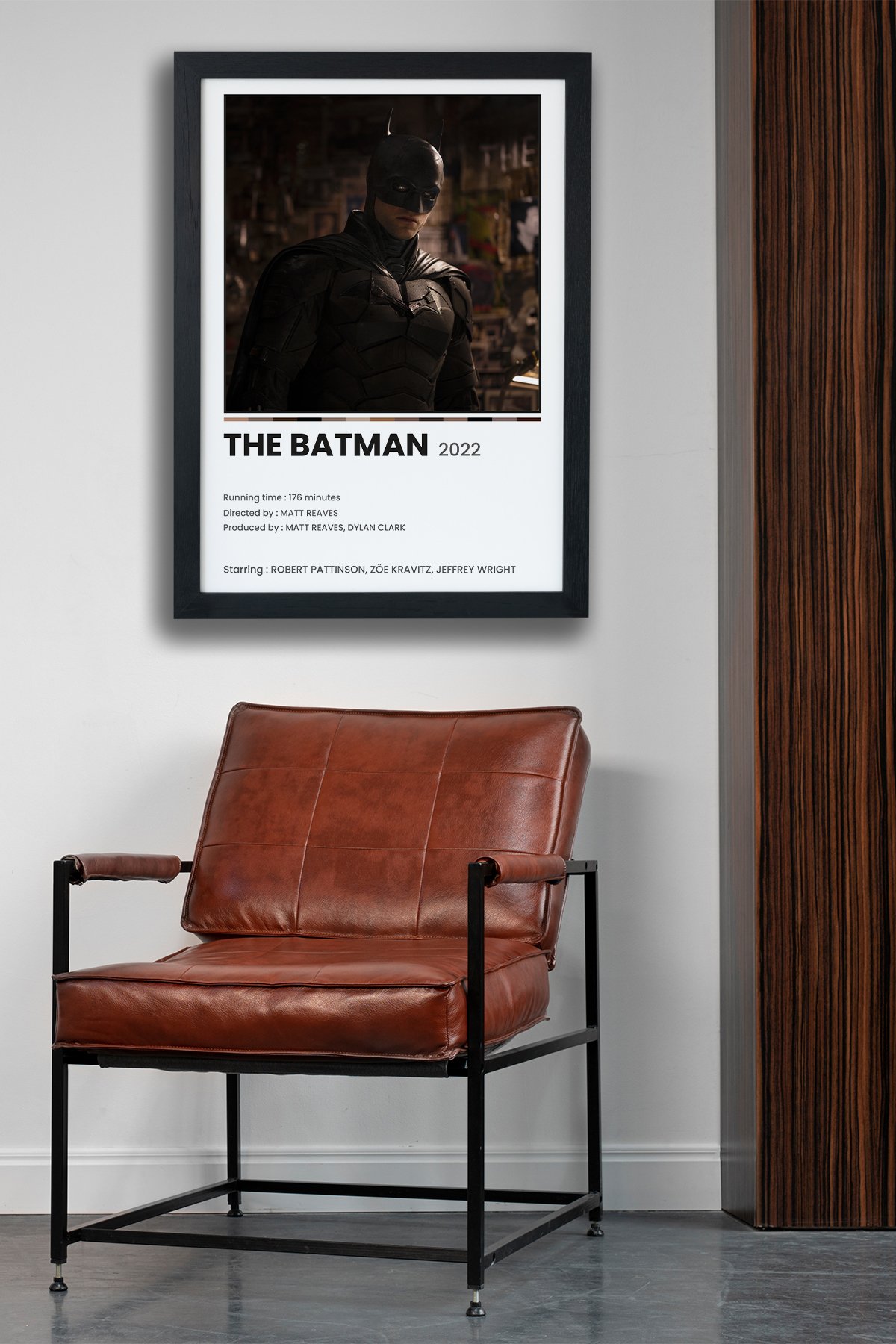 The Batman Dizi-Film Siyah Çerçeveli Tablo Poster