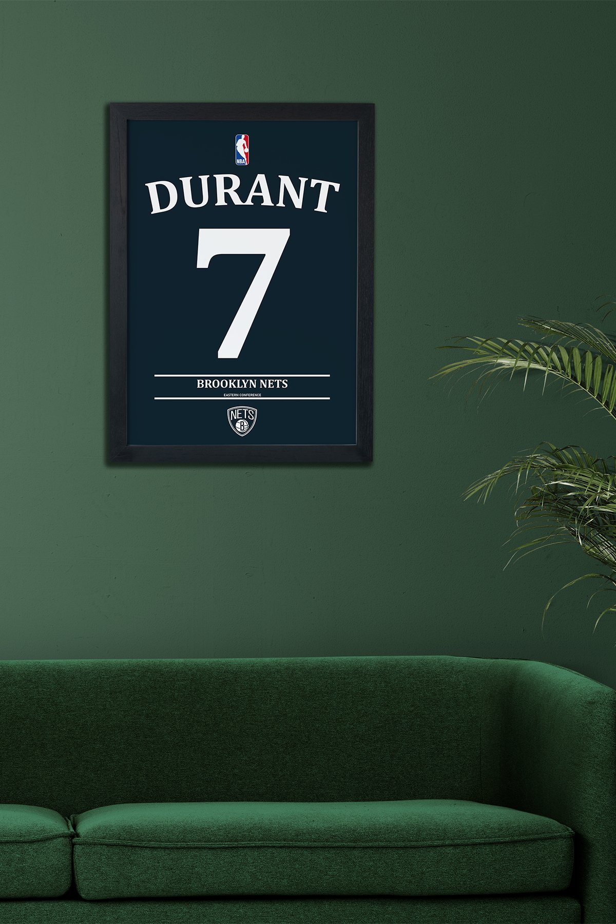 Kevin Durant Tasarımlı Siyah Çerçeveli Tablo Poster