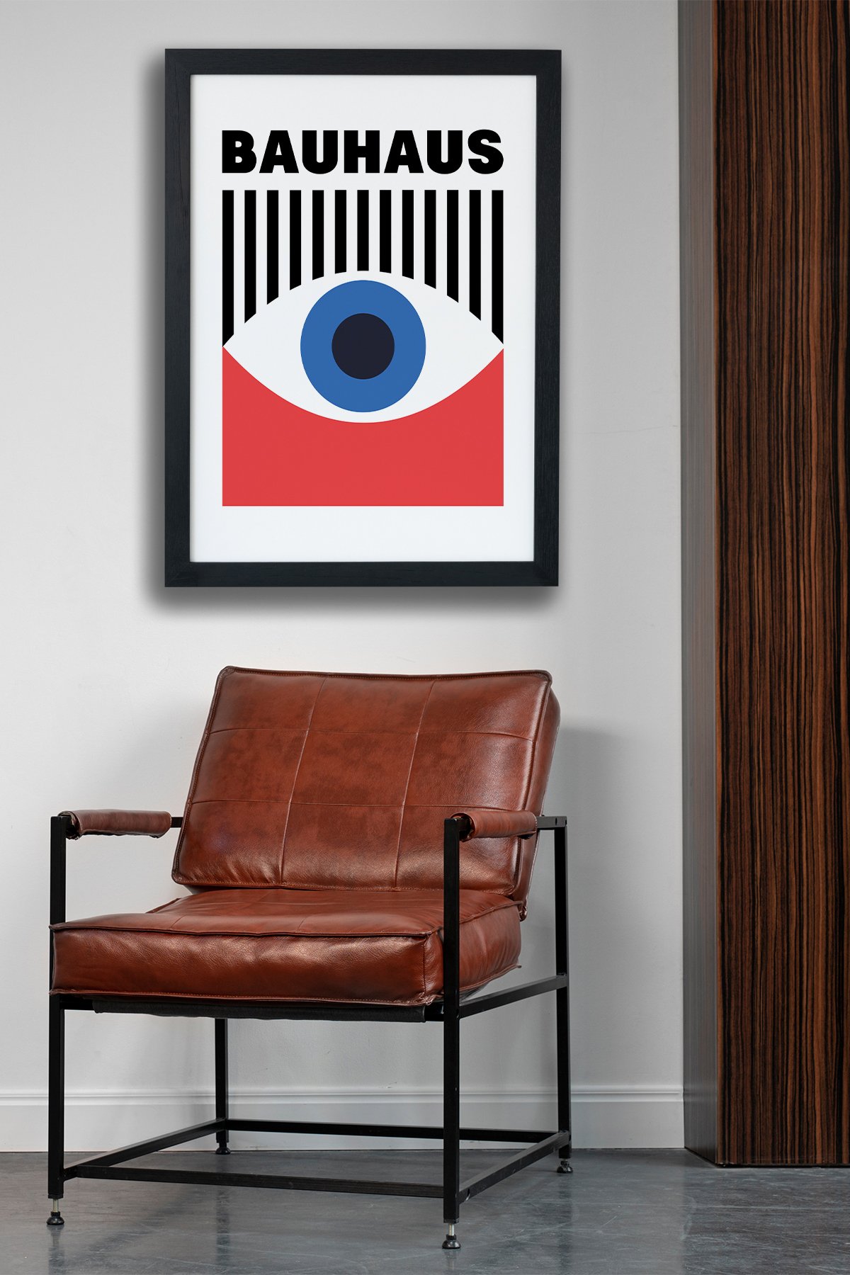 Bauhaus Eyes V2 Siyah Çerçeveli Tablo Poster