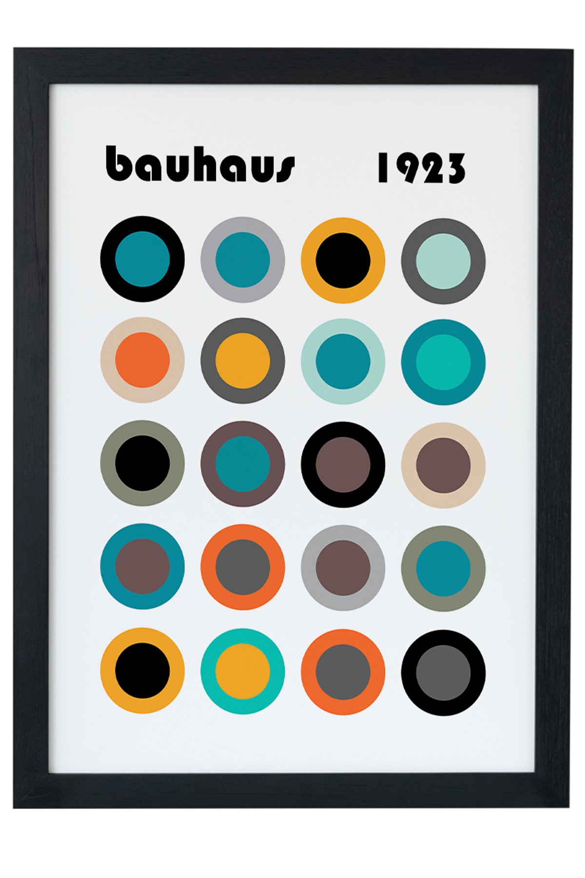 Bauhaus 1923 V3 Siyah Çerçeveli Tablo Poster main variant image