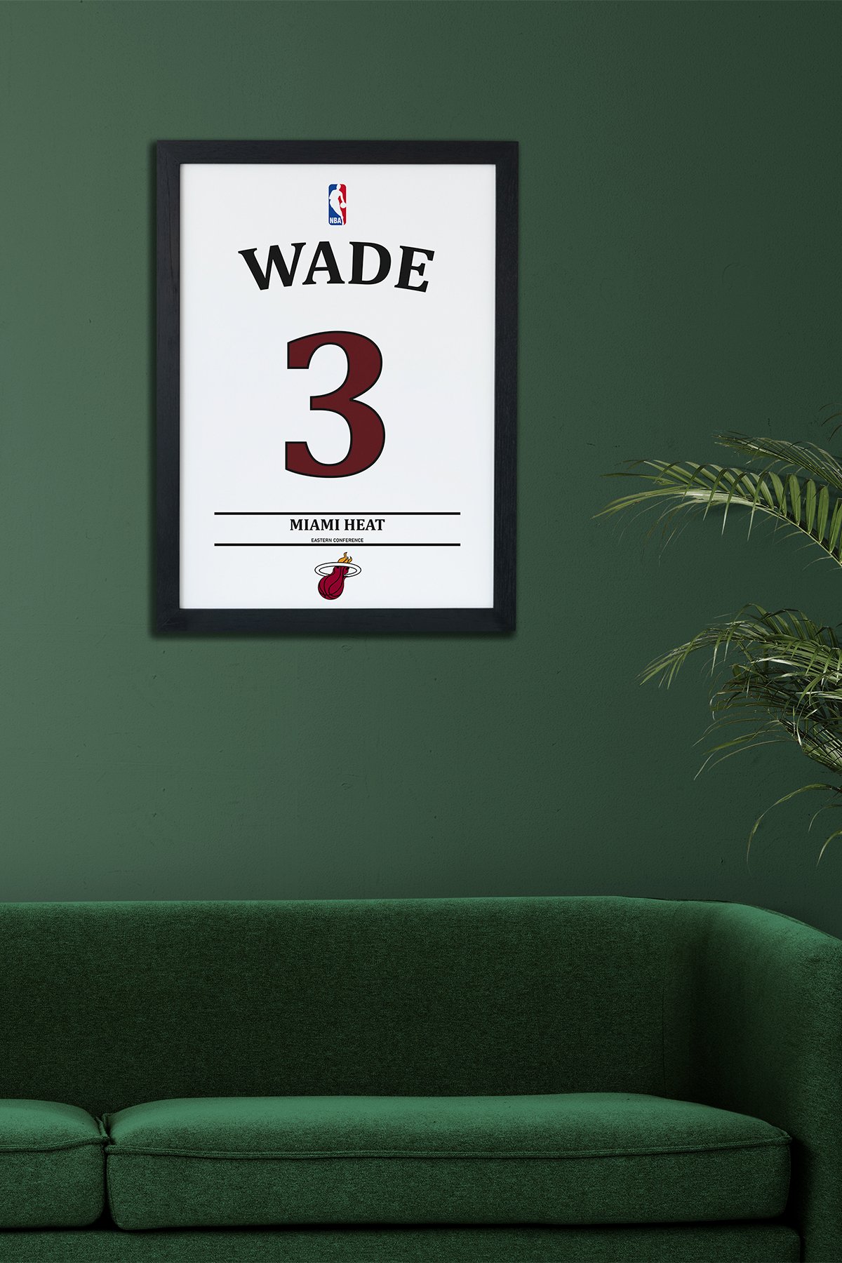 Dwyane Wade Tasarımlı Siyah Çerçeveli Tablo Poster