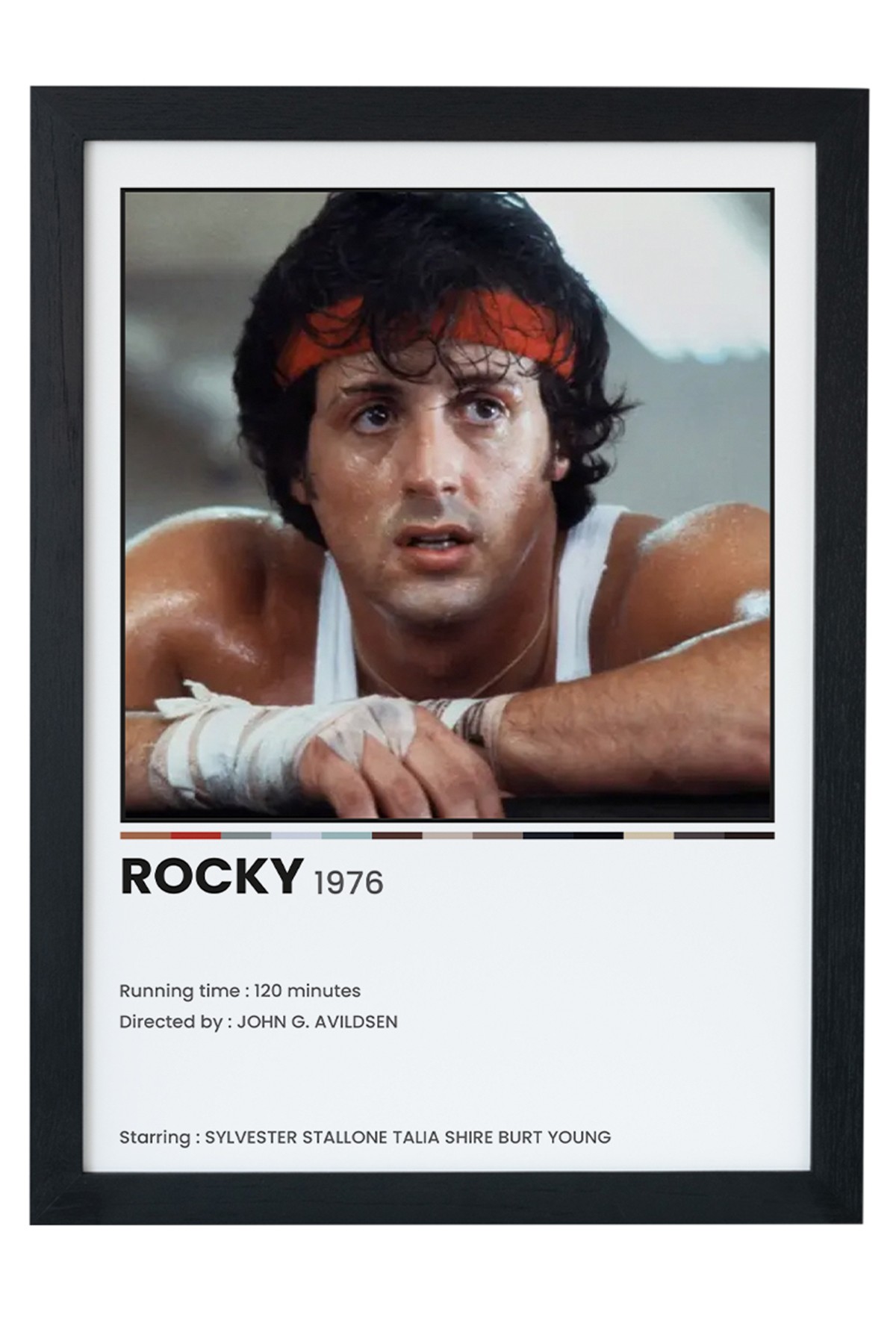 Rocky Dizi-Film Siyah Çerçeveli Tablo Poster main variant image