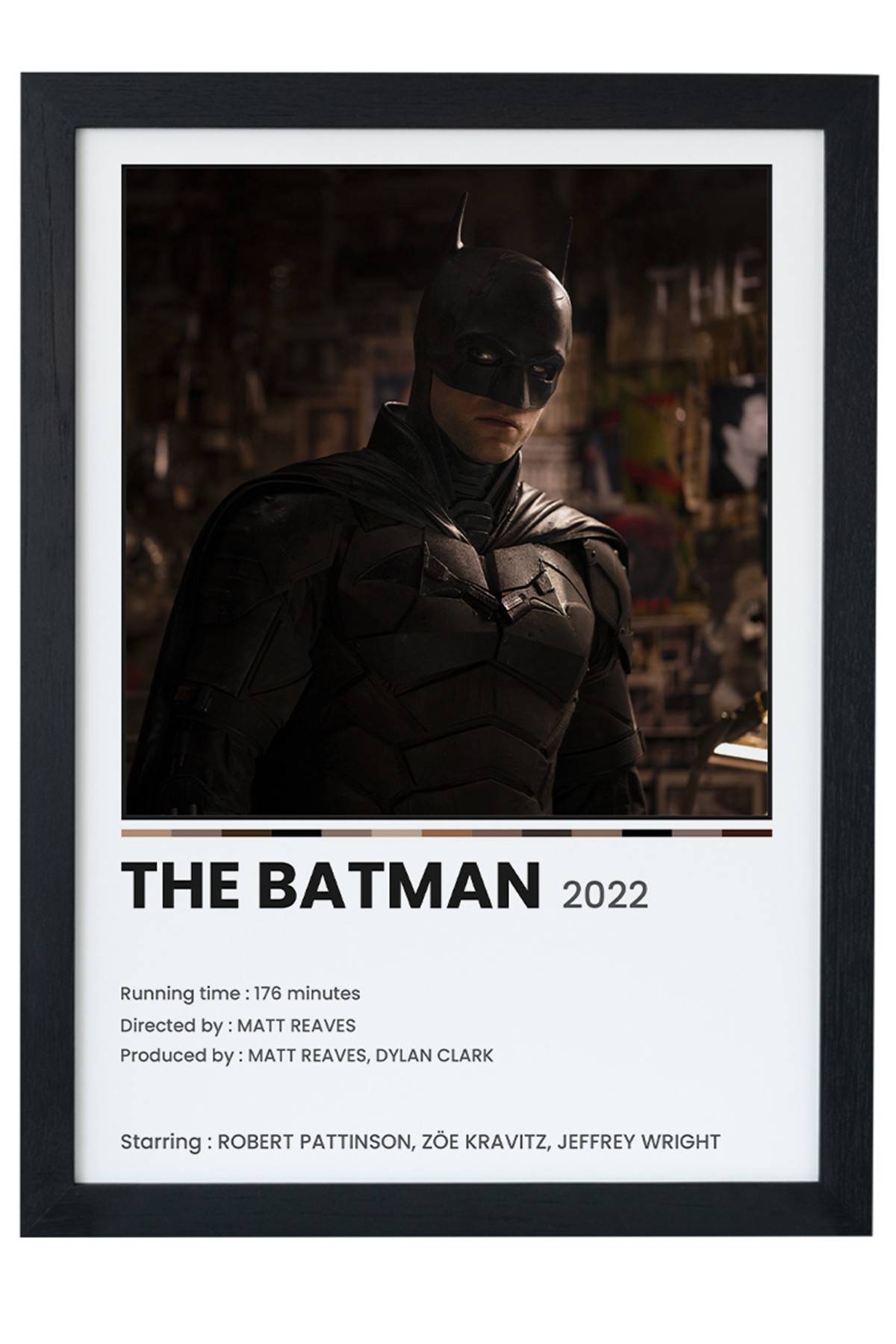 The Batman Dizi-Film Siyah Çerçeveli Tablo Poster main variant image