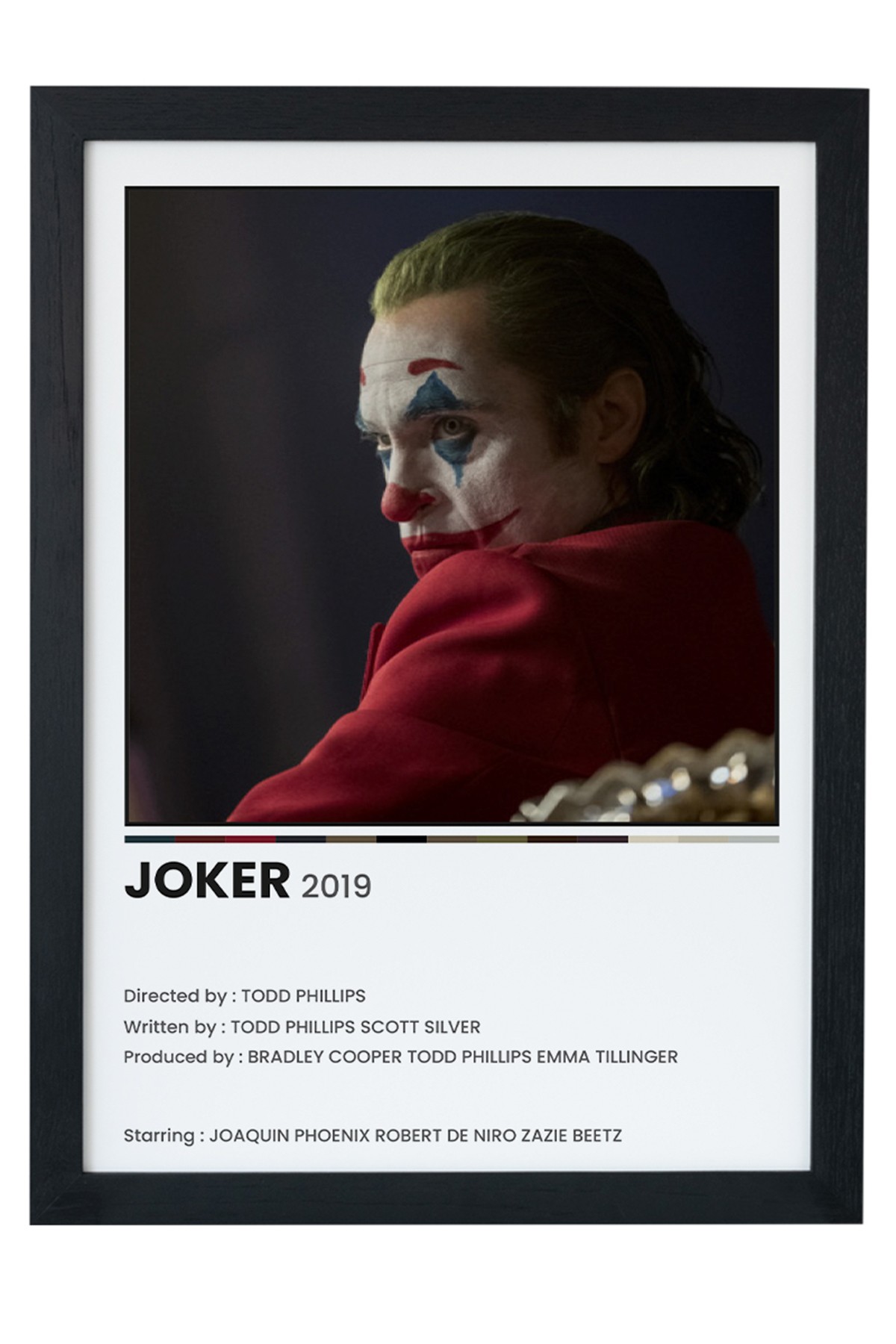 Joker Dizi-Film Siyah Çerçeveli Tablo Poster main variant image