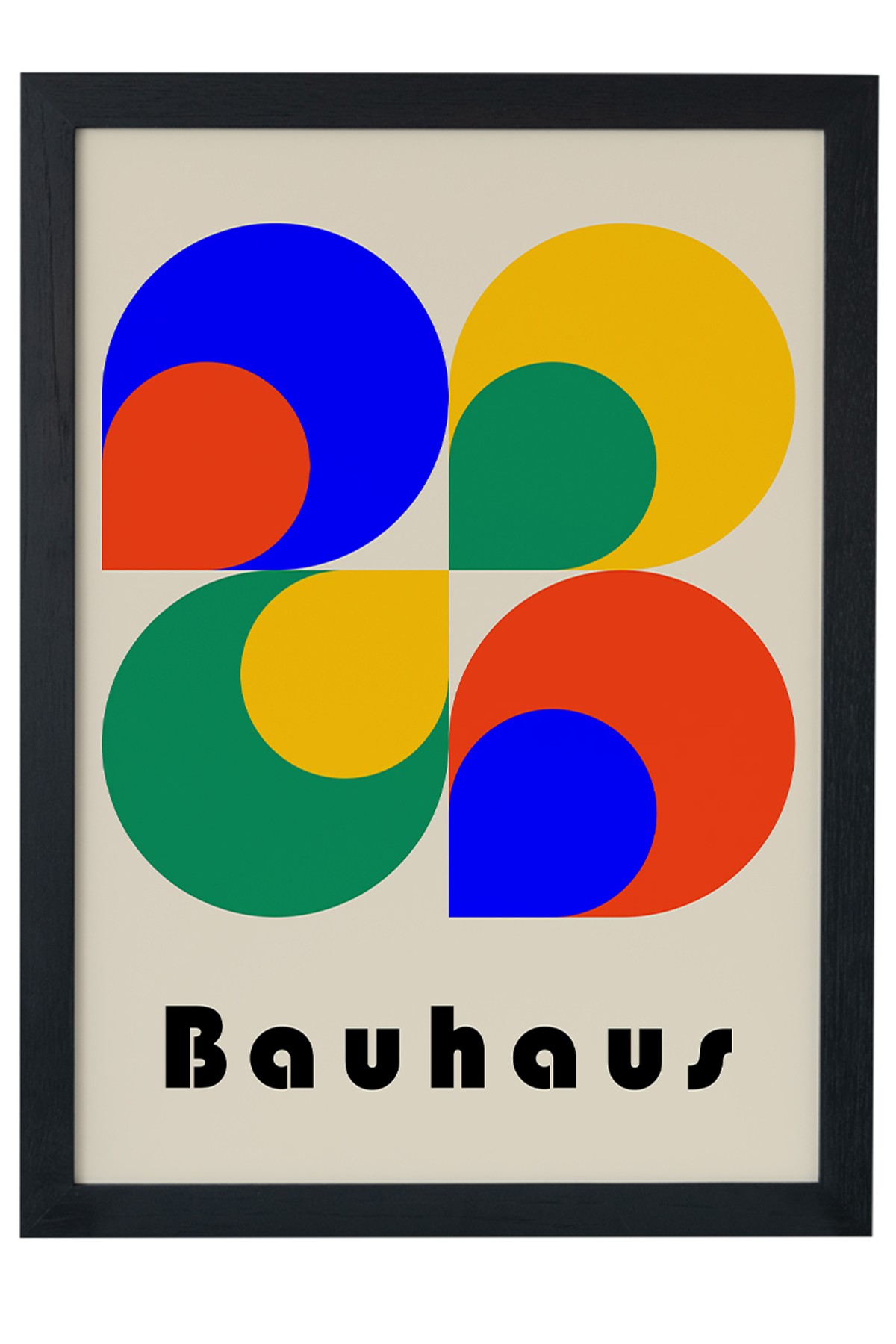 Bauhaus Color Siyah Çerçeveli Tablo Poster main variant image