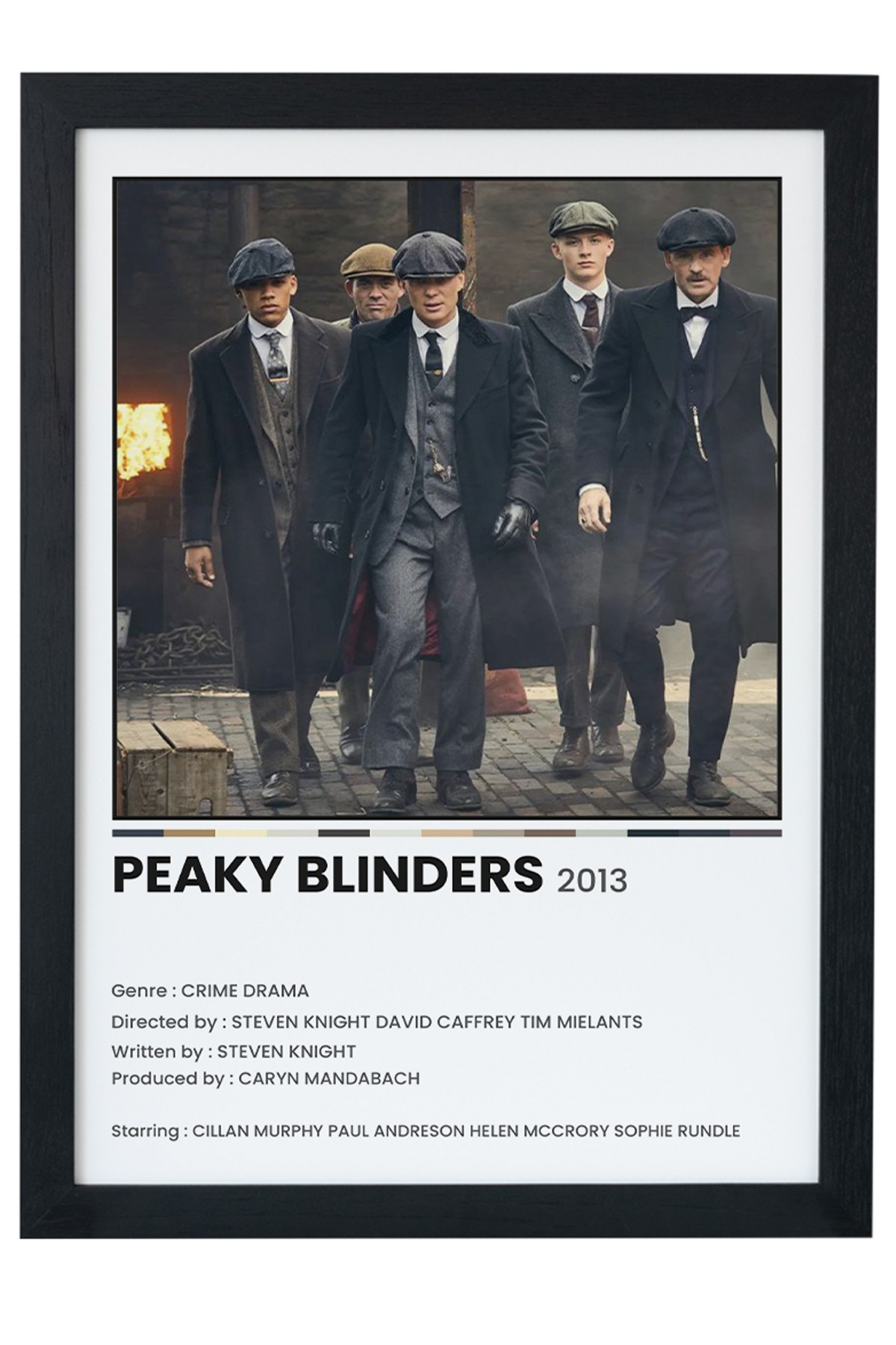 Peaky Blinders Dizi-Film Siyah Çerçeveli Tablo Poster main variant image