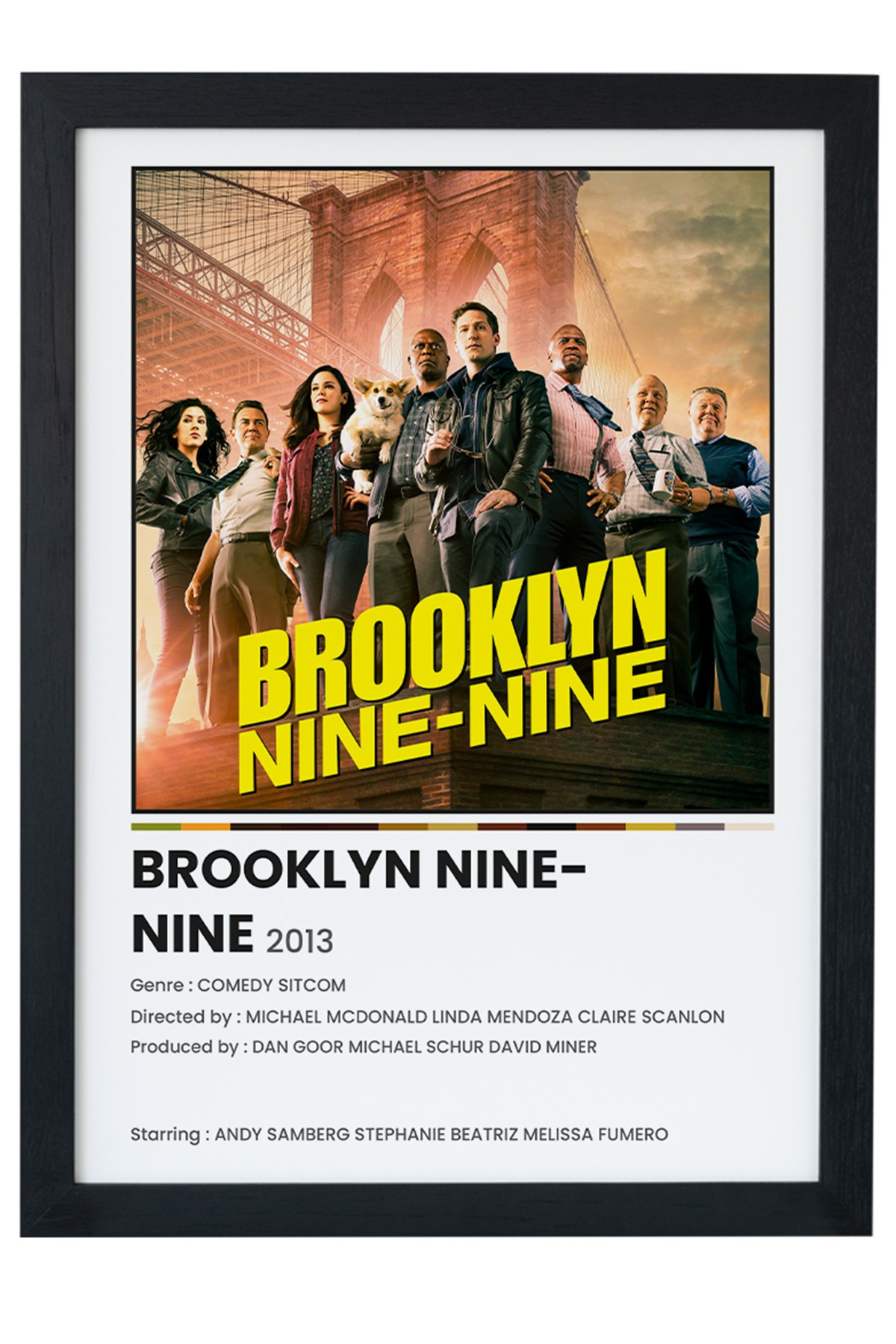 Brooklyn Nine-Nine Dizi-Film Siyah Çerçeveli Tablo Poster main variant image