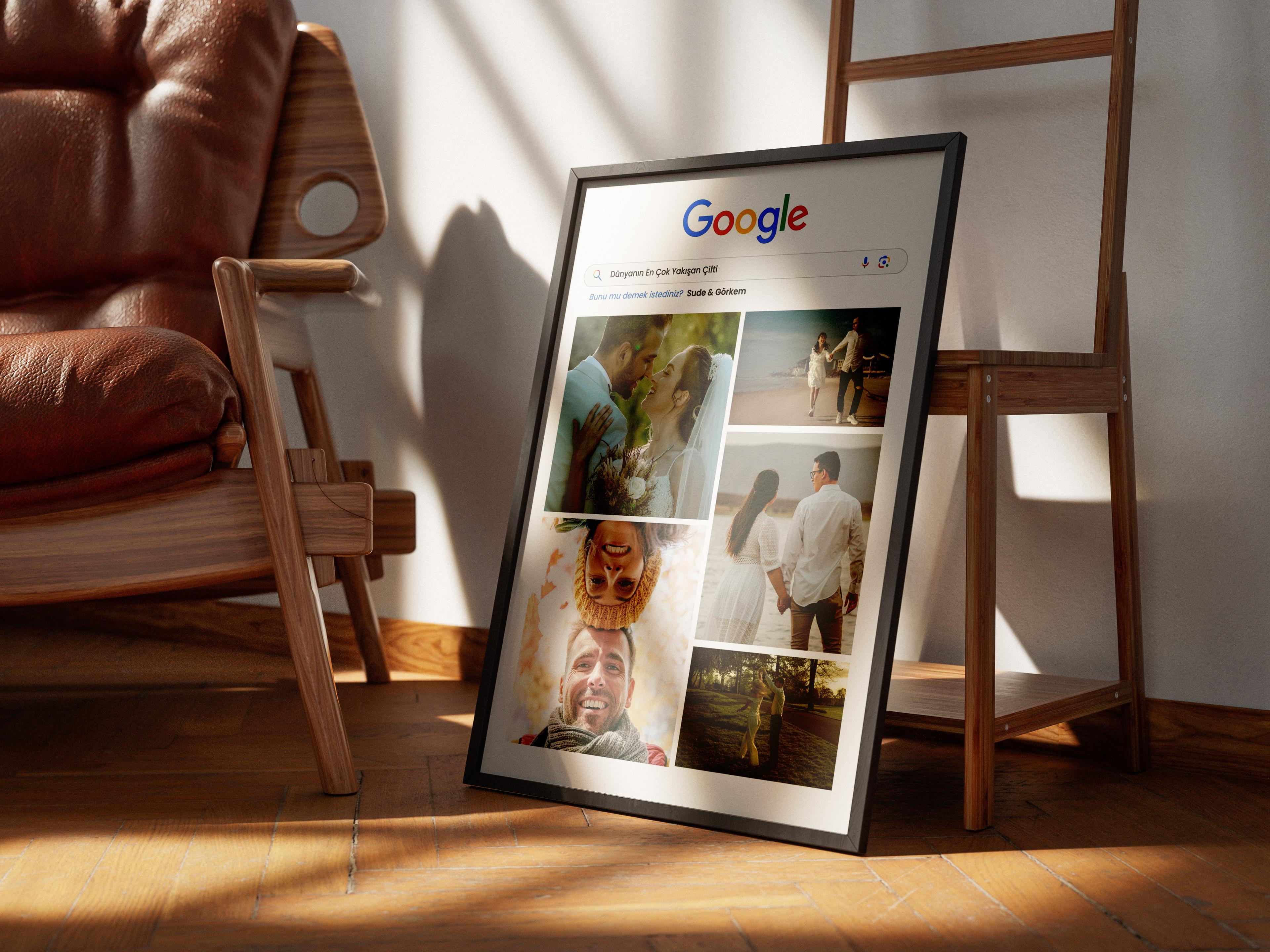 Google Temalı Poster Tablo