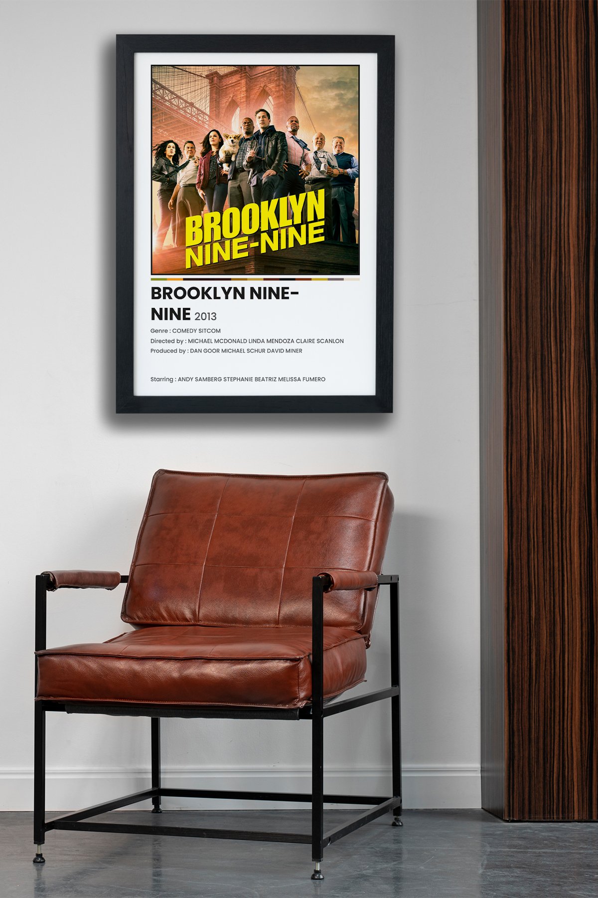 Brooklyn Nine-Nine Dizi-Film Siyah Çerçeveli Tablo Poster