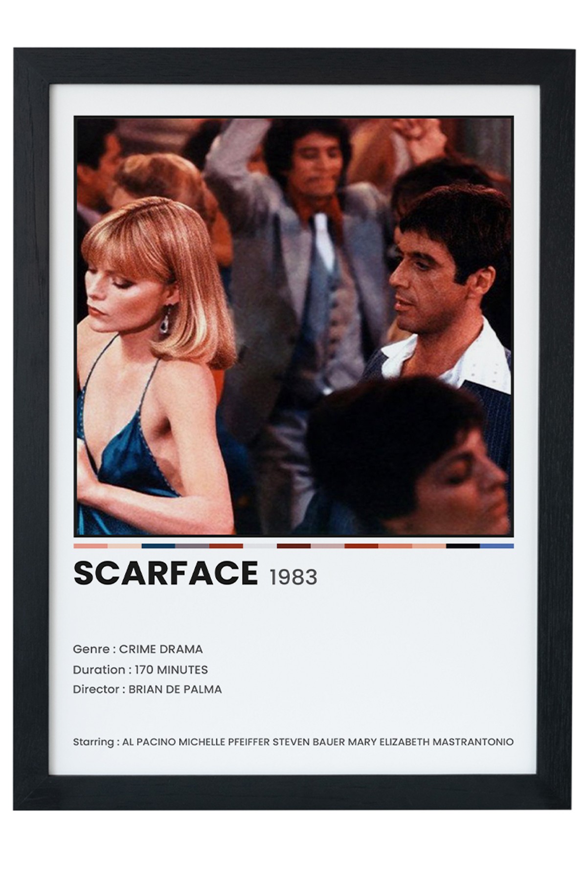 Scarface Dizi-Film Siyah Çerçeveli Tablo Poster main variant image