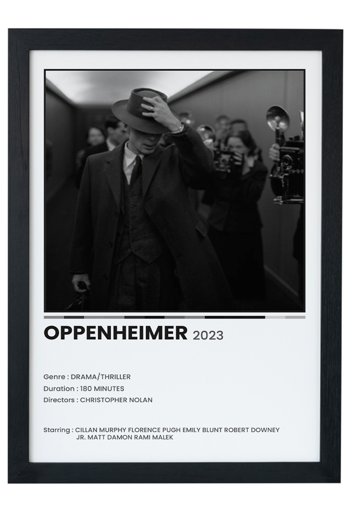 Oppenheimer Dizi-Film Siyah Çerçeveli Tablo Poster main variant image