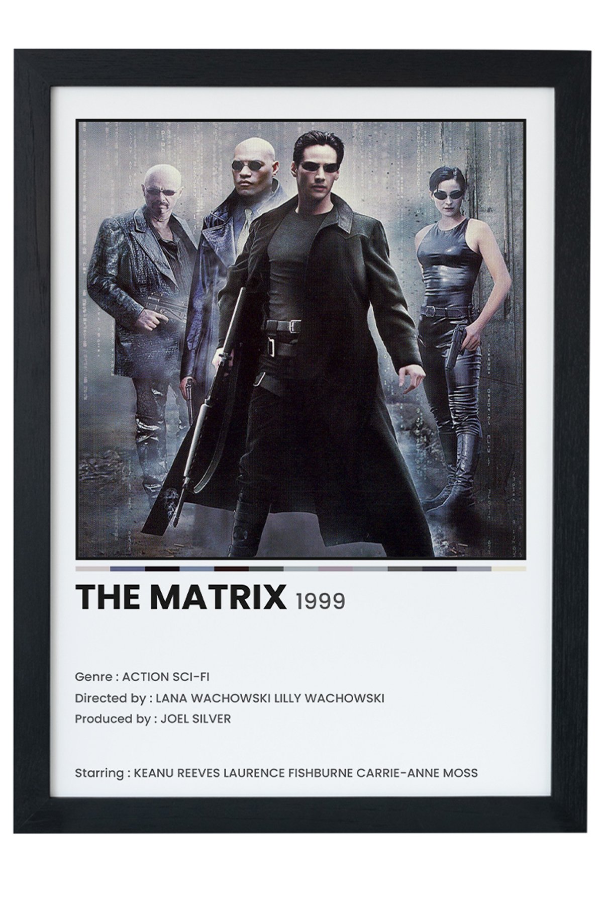 Matrix Dizi-Film Siyah Çerçeveli Tablo Poster main variant image