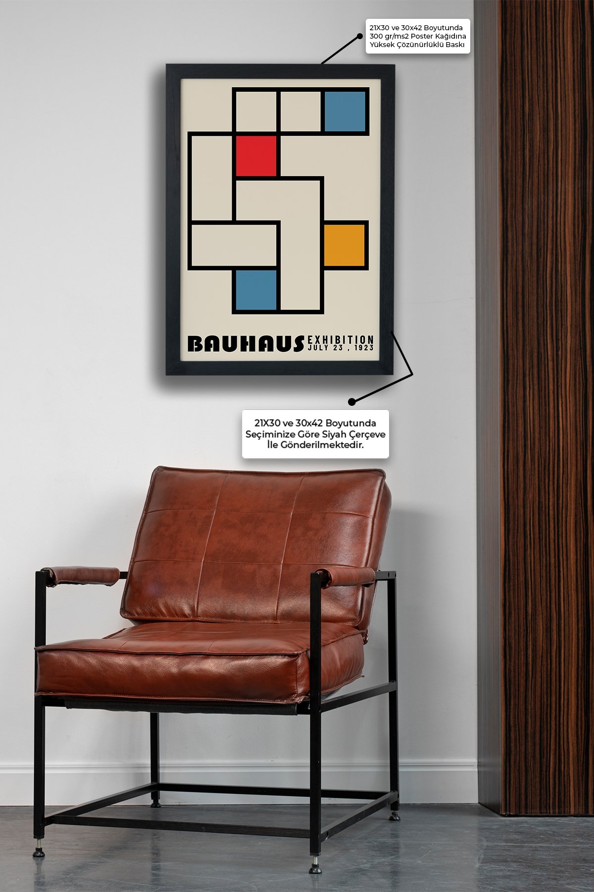 Bauhaus Exhıbıtıon Siyah Çerçeveli Tablo Poster