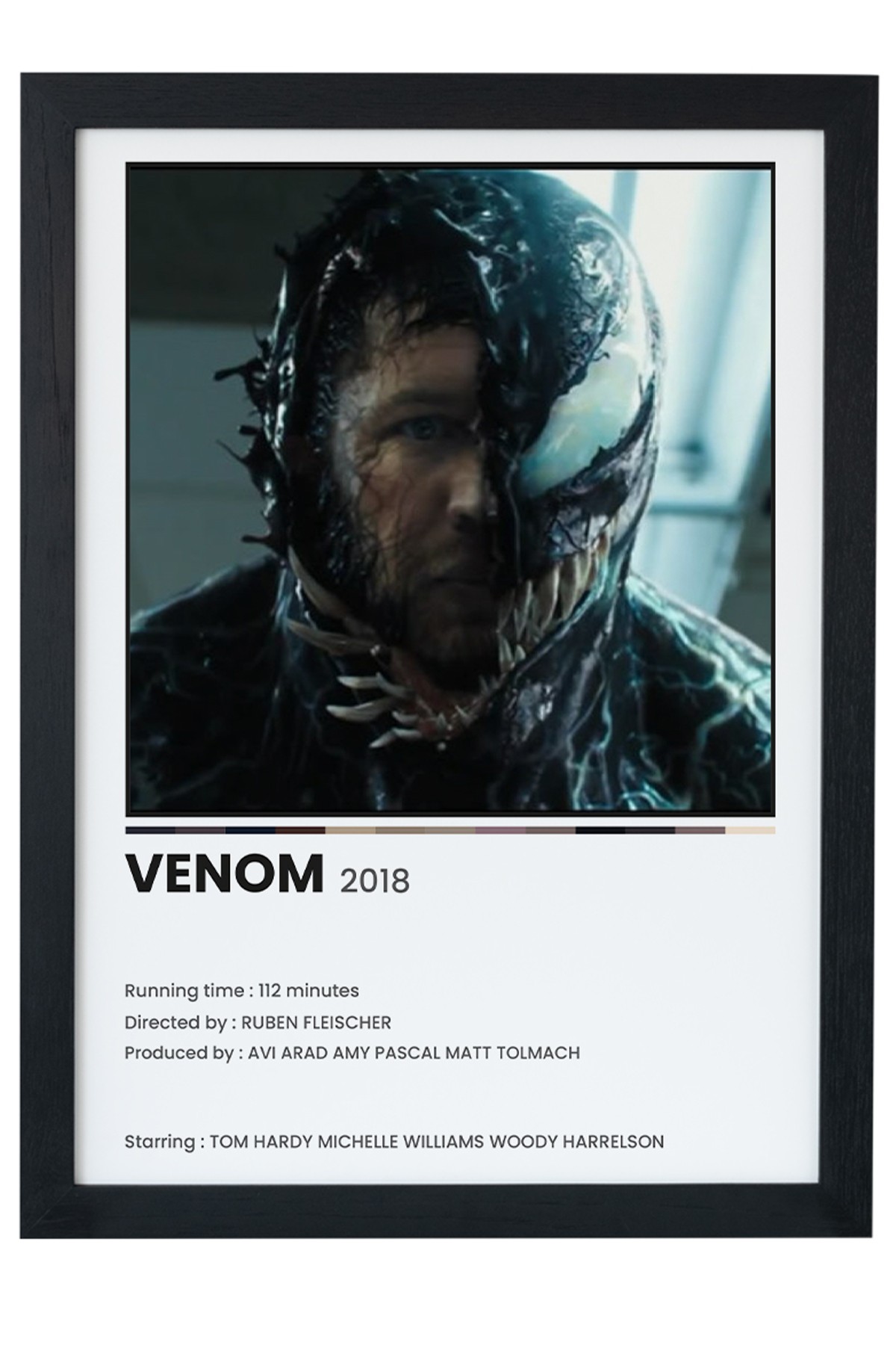 Venom Dizi-Film Siyah Çerçeveli Tablo Poster main variant image