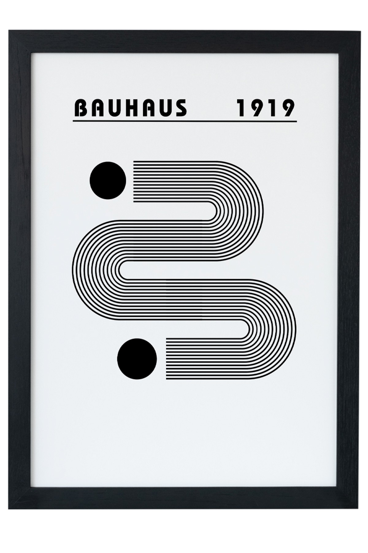 Bauhaus 1919 V3 Siyah Çerçeveli Tablo Poster main variant image