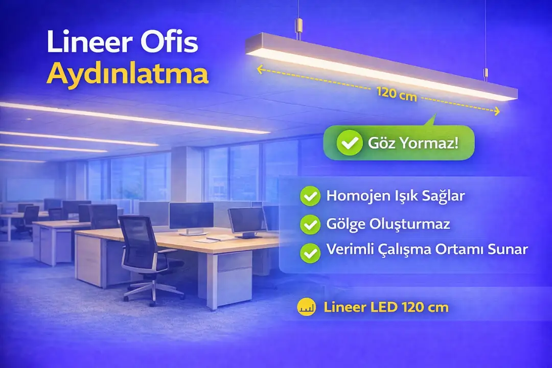 Lineer ofis aydınlatma nedir? Homojen ışık sağlayan LED sistem&nbsp;