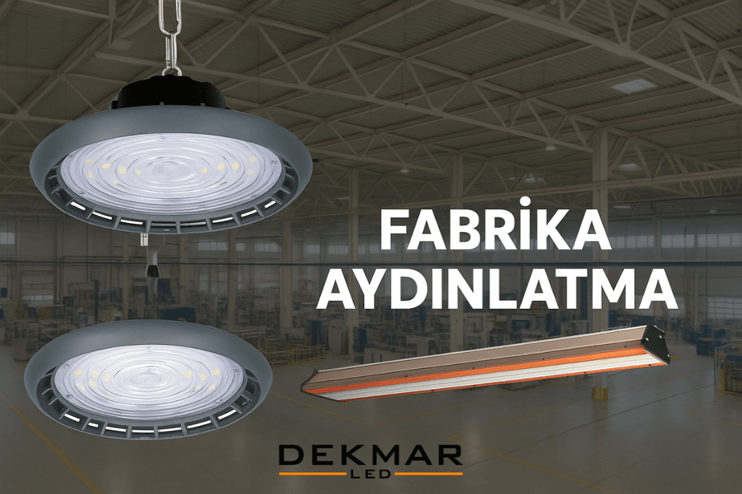 150W LED yüksek tavan armatürü; fabrika, depo ve endüstriyel alanlar için güçlü ve enerji verimli aydınlatma çözümü.