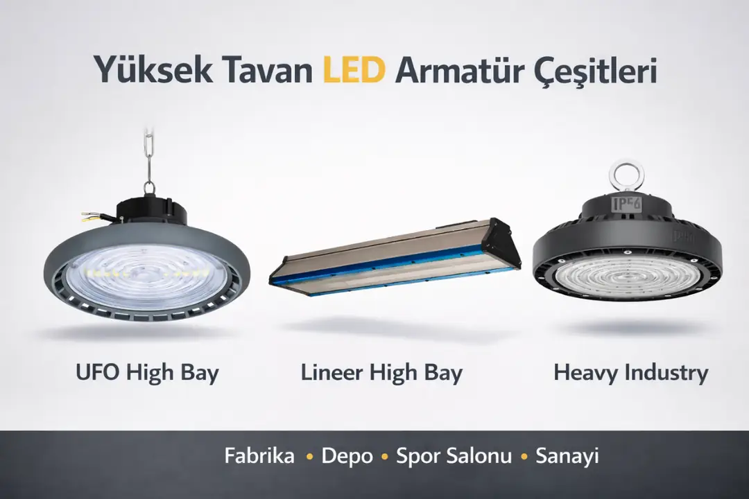 Yüksek tavan LED armatür çeşitleri UFO lineer endüstriyel&nbsp;