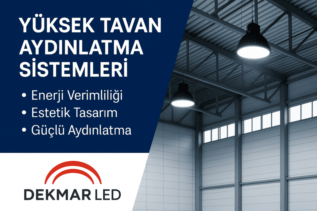 Yüksek tavan aydınlatma sistemleri ile enerji verimliliği ve estetik tasarımı bir arada sunan LED çözümler. 