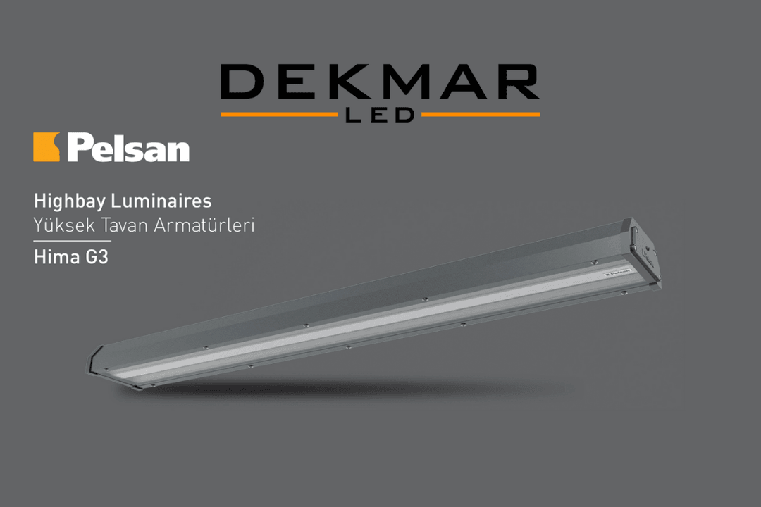 Pelsan Yüksek Tavan Armatürü LED Hima G3, modern tesislerde homojen ışık yayılımı ve yüksek enerji verimliliği sunar. 