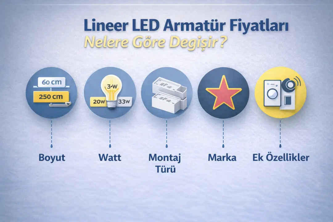 Lineer LED armatür fiyatlarını etkileyen faktörler&nbsp;