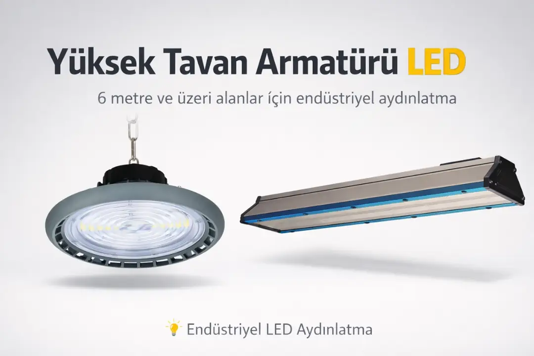 Yüksek tavan LED armatürü nedir UFO ve lineer endüstriyel aydınlatma modelleri&nbsp;