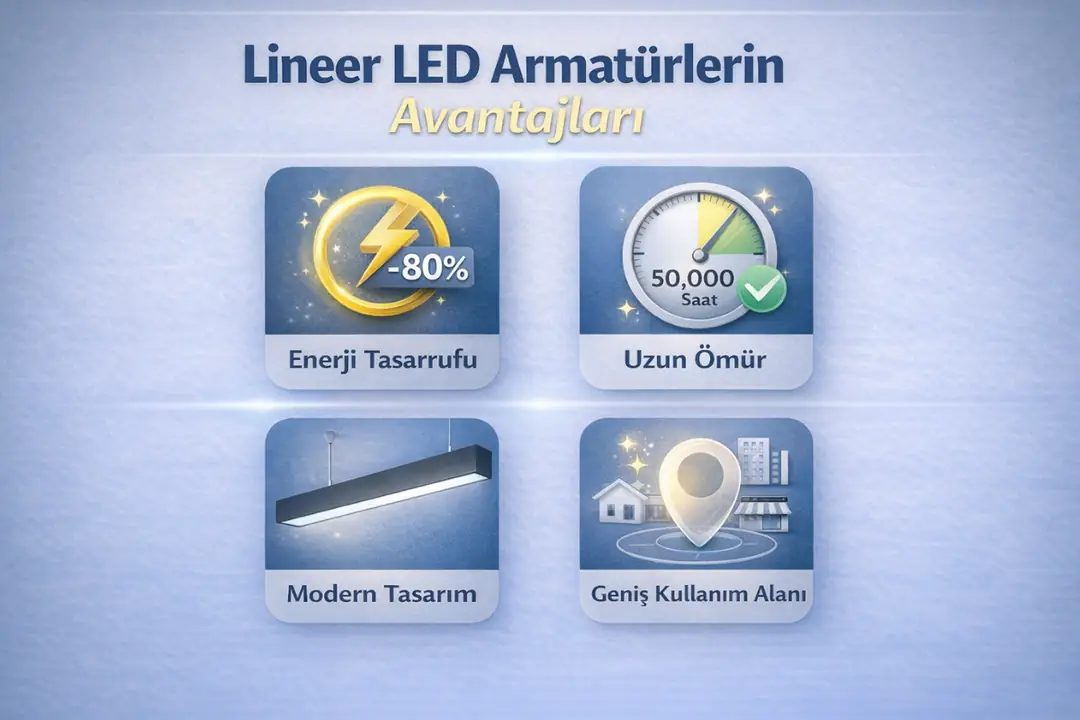 Lineer LED armatürlerin avantajları&nbsp;