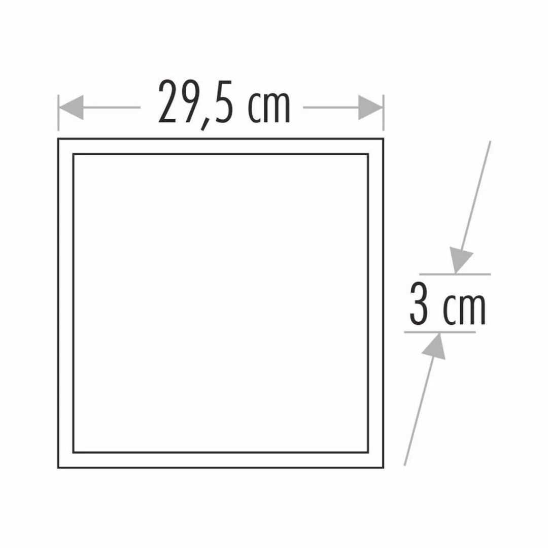 CT-5280 30x30 Slim LED Panel 25W 6400K - Beyaz Işık Tavan Armatürü
