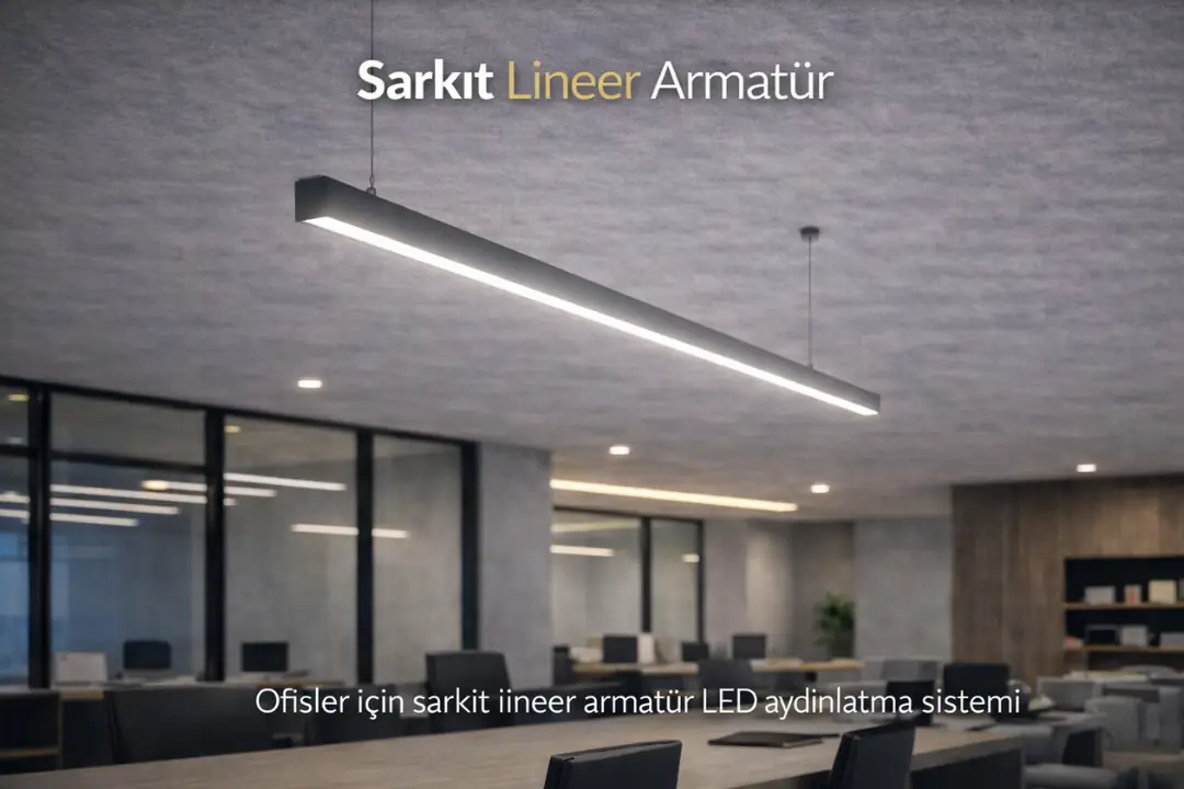 Ofisler için sarkıt lineer armatür LED aydınlatma sistemi&nbsp;