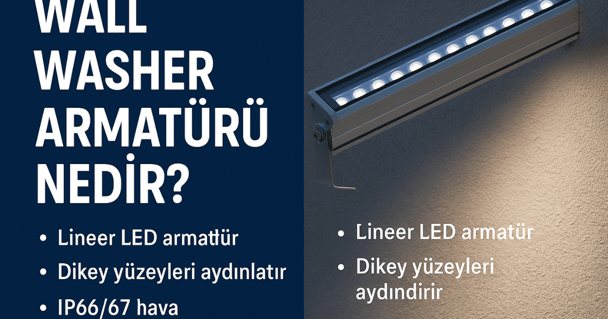 LED Wall Washer Dış Cephe Aydınlatması