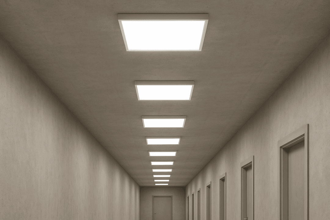 60x60 LED armatür tavan paneli; ofis, hastane, okul ve ev için enerji tasarruflu aydınlatma çözümüdür – Dekmar LED 2025 modeli. 