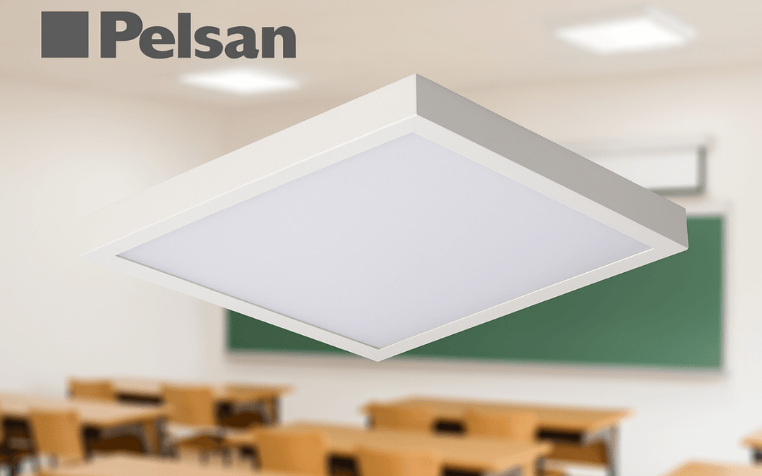 Pelsan sıva üstü 60x60 LED armatür ile sınıflarda homojen ve enerji tasarruflu aydınlatma çözümleri sunabilirsiniz.