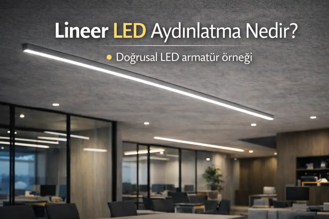 Lineer LED aydınlatma nedir? Doğrusal LED armatür örneği&nbsp;