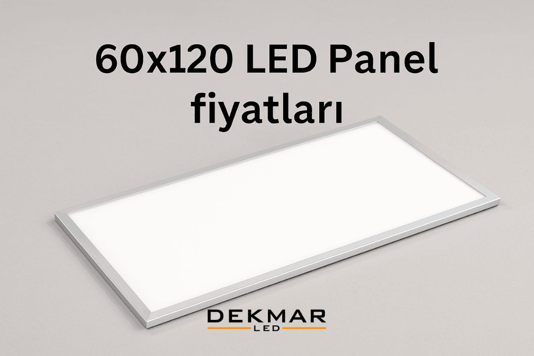 60x120 LED panel, modern iç mekanlarda homojen ve enerji verimli aydınlatma sağlayan, alüminyum çerçeveli şık tasarımıyla öne çıkar. 