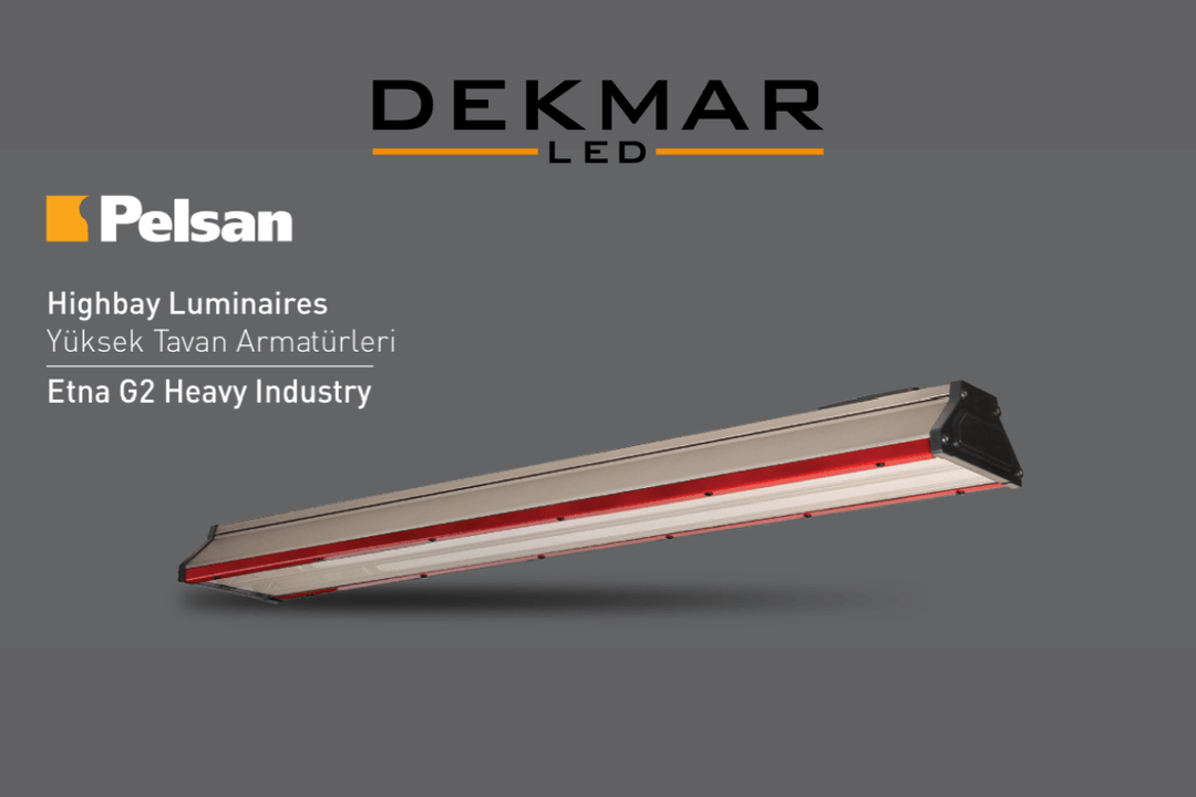 Pelsan Yüksek Tavan Armatürü Etna G2 Heavy Industry, zorlu endüstriyel ortamlarda dayanıklı ve yüksek verimli LED aydınlatma sunar. 