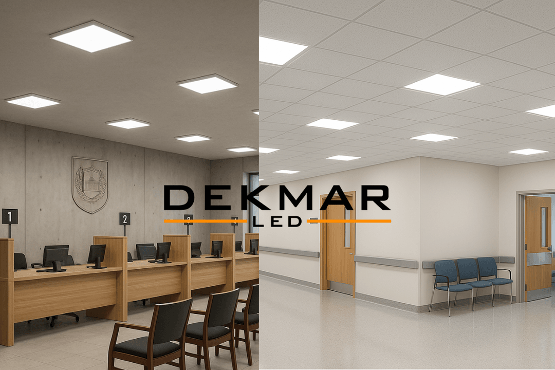 Sıva altı ve sıva üstü 60x60 LED panel montaj tiplerinin karşılaştırıldığı teknik görsel örneği.