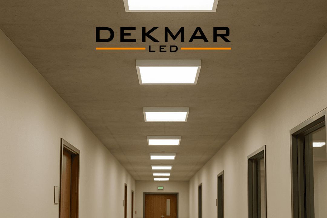 Okul koridorunda kullanılan kare LED lamba 60x60 modeli, öğrenci alanlarında parlak ve enerji verimli aydınlatma sunar. 