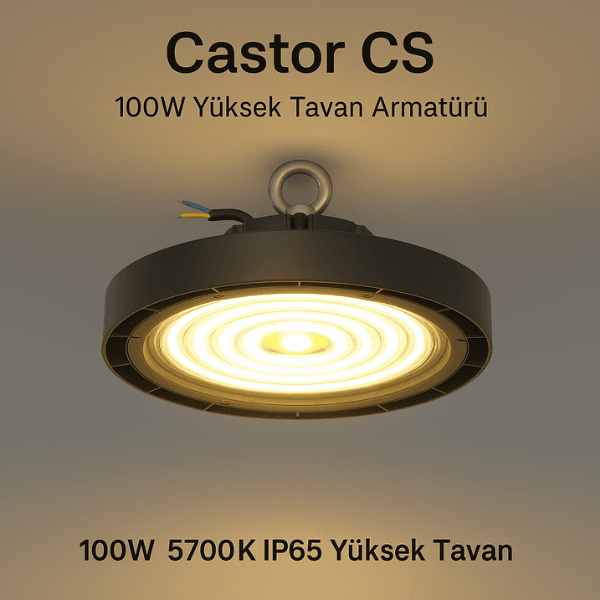 Castor CS 100W 5700K IP65 Yüksek Tavan Armatürü