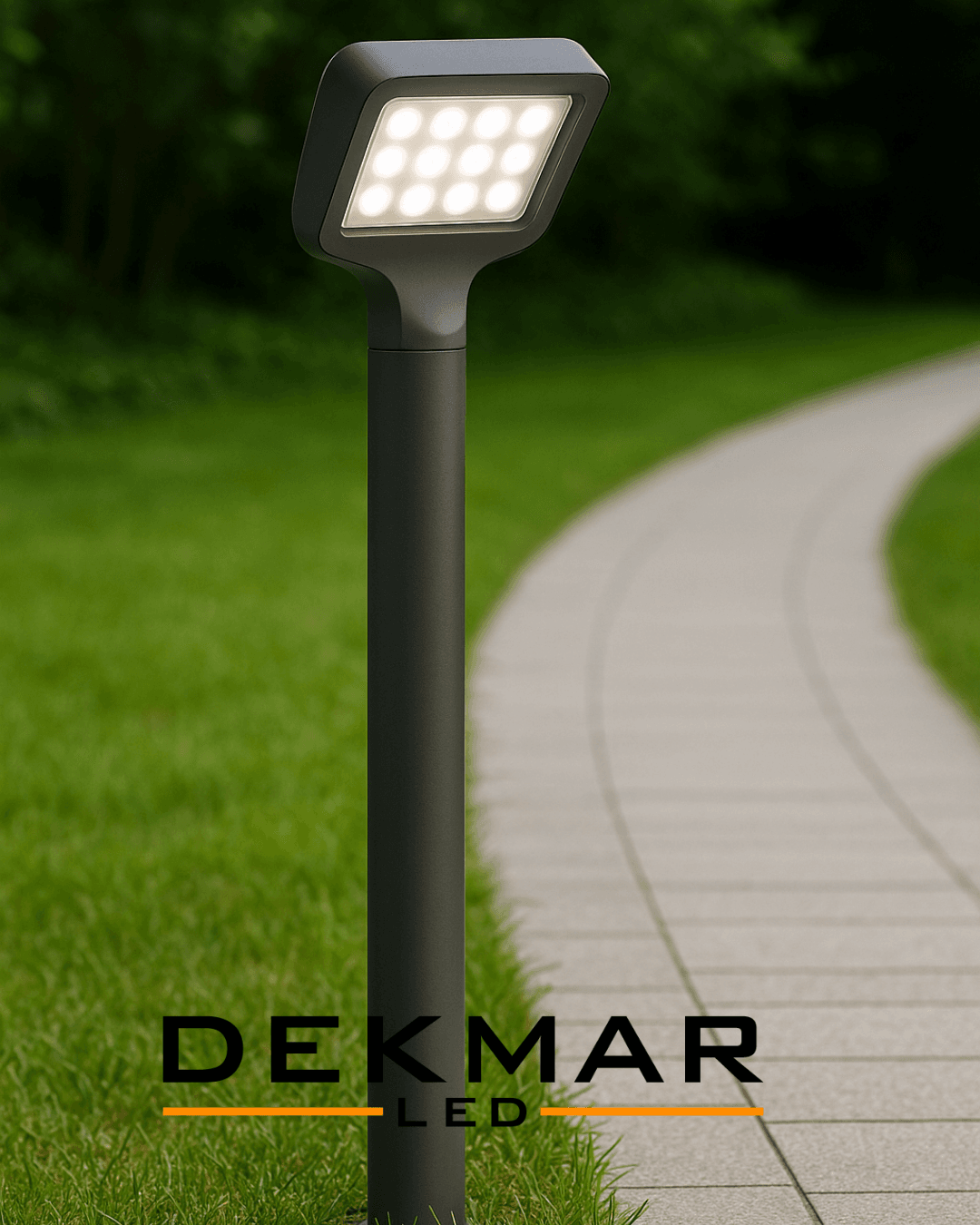 Yürüme yolları için IP65 korumalı, modern direk tipi LED bahçe armatürü – 2025. 