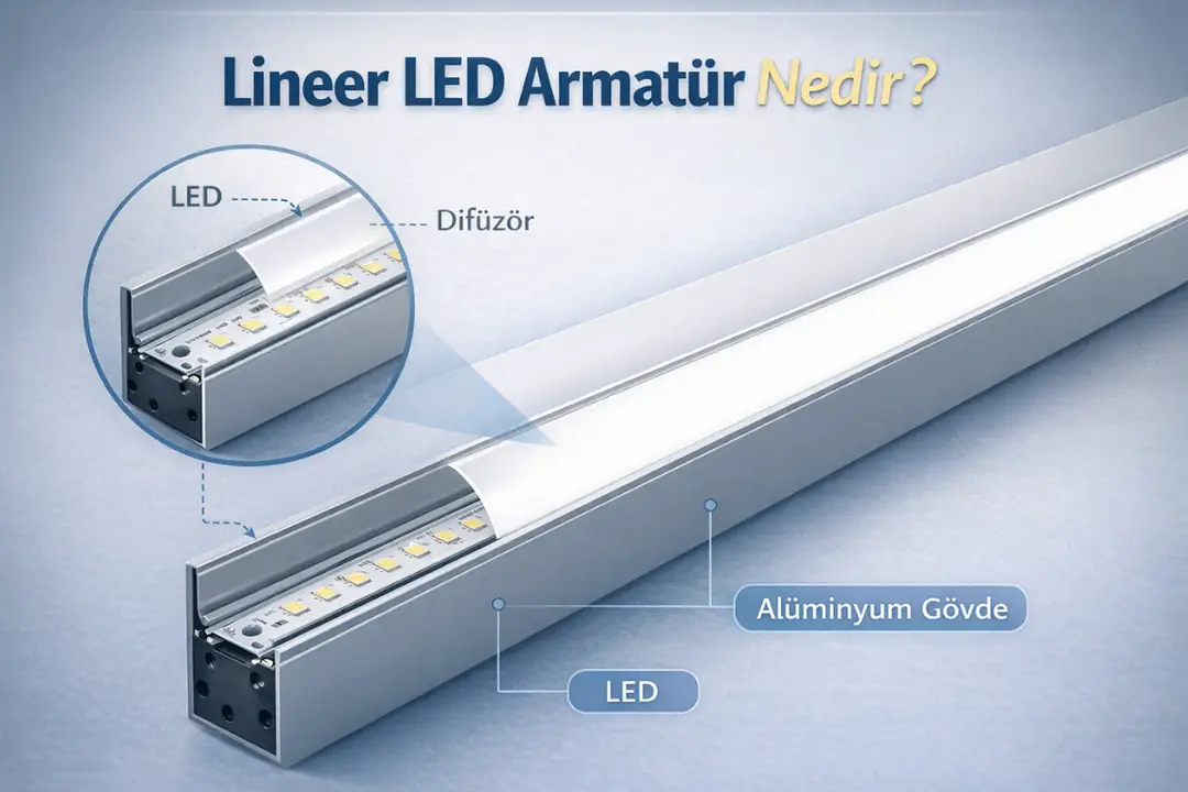 Lineer LED armatür nedir ve nasıl çalışır&nbsp;