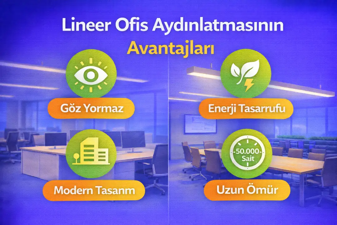 Lineer ofis aydınlatmasının ergonomik ve enerji tasarruflu avantajları&nbsp;
