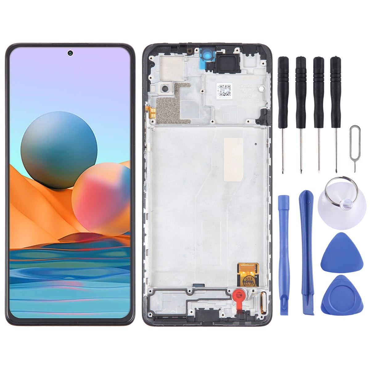 Xiaomi Uyumlu M2101K6G Redmi Note 10 Pro 4G Ekran Lcd Dokunmatik Full Çıtalı TFT (AAA Kalite)