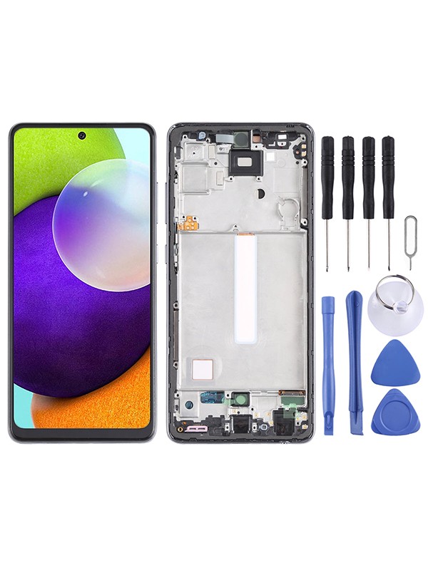Samsung Uyumlu Galaxy SM-A525 A52 Ekran Lcd Dokunmatik Full Çıtalı Tam Boyut Oled