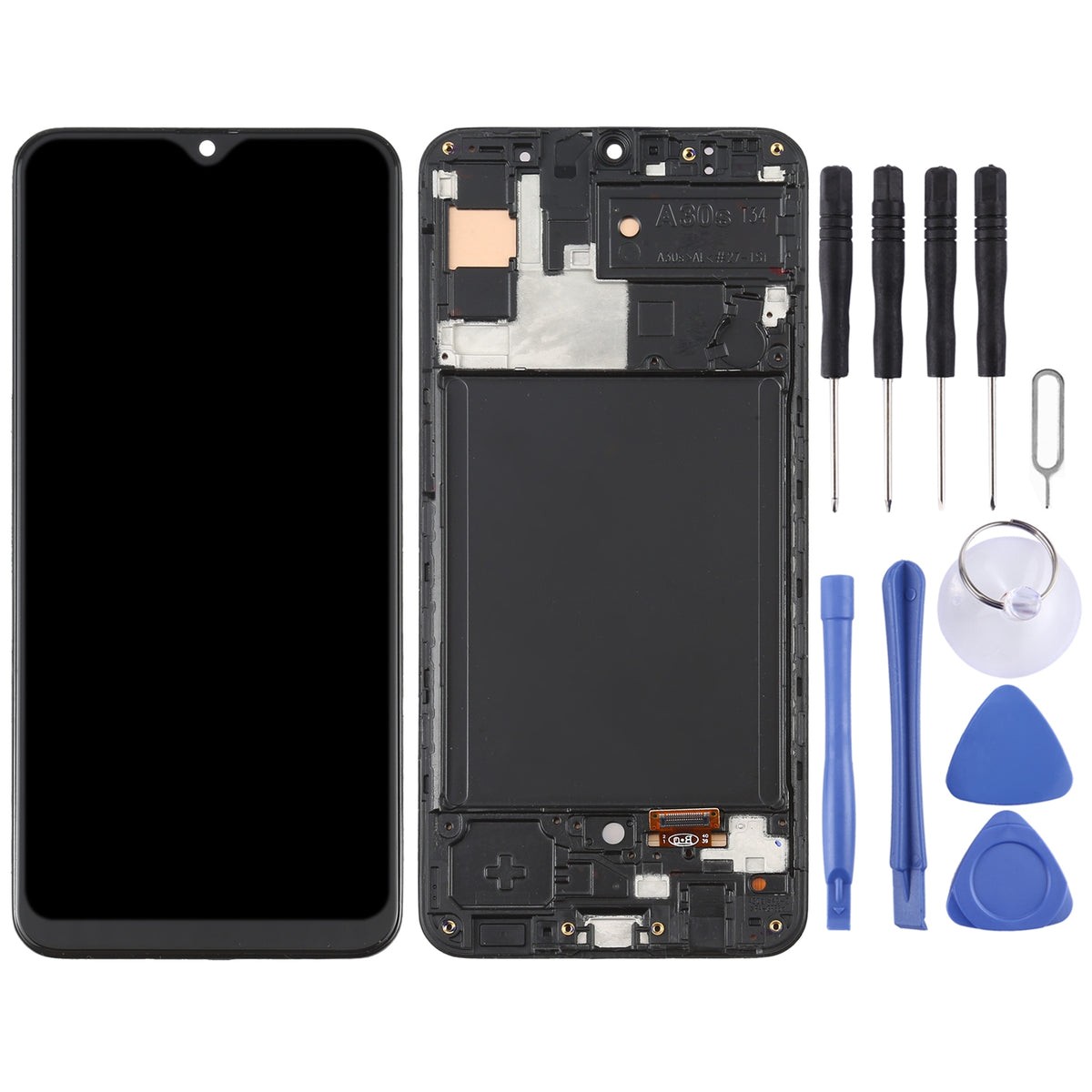 Samsung Uyumlu Galaxy SM-A307 A30S Ekran Lcd Dokunmatik Full Çıtalı Oled (AA Kalite)