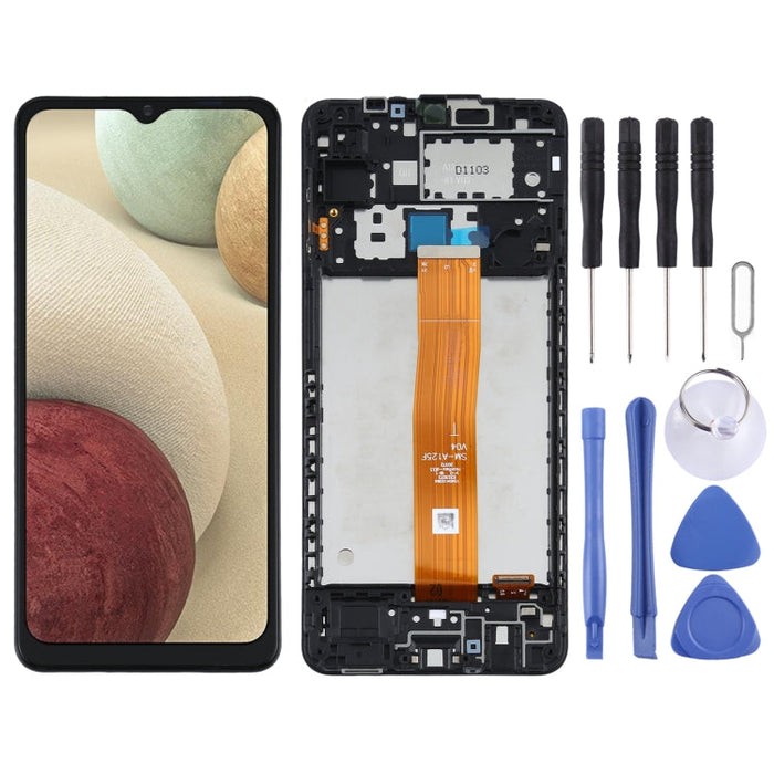Samsung Uyumlu Galaxy SM-A125 A12 Ekran Lcd Dokunmatik Full Çıtalı (A Kalite)