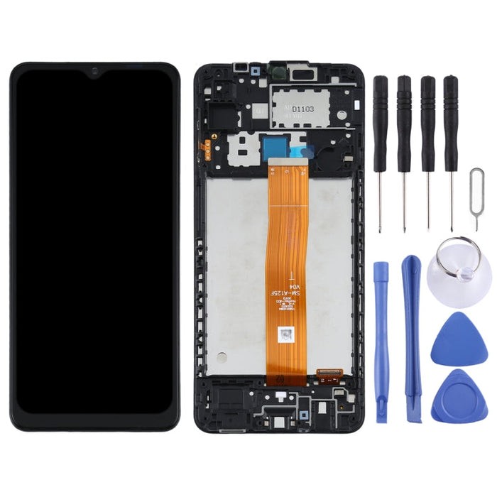 Samsung Uyumlu Galaxy SM-A125 A12 Ekran Lcd Dokunmatik Full Çıtalı (A Kalite)