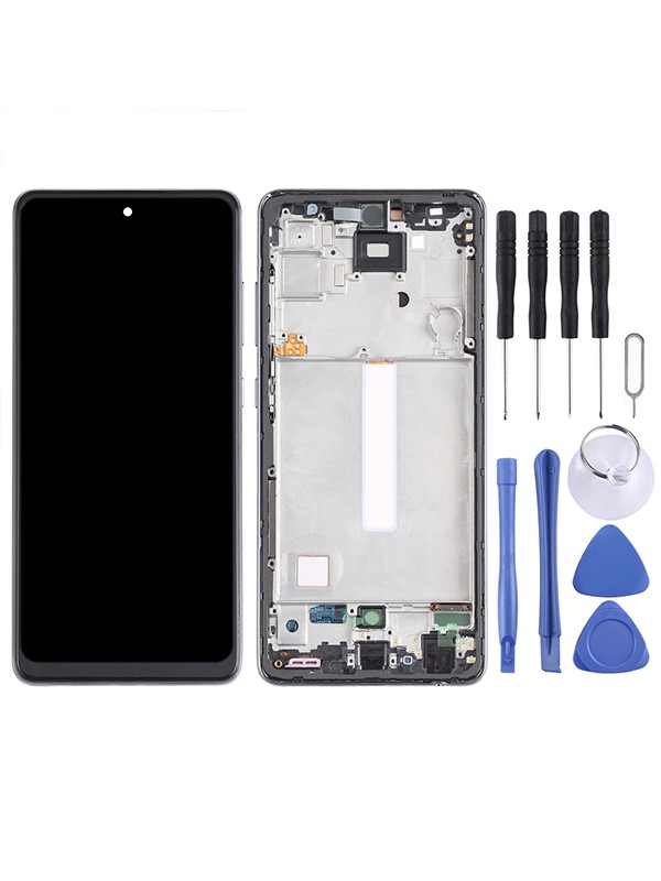 Samsung Uyumlu Galaxy SM-A525 A52 Ekran Lcd Dokunmatik Full Çıtalı Tam Boyut Oled