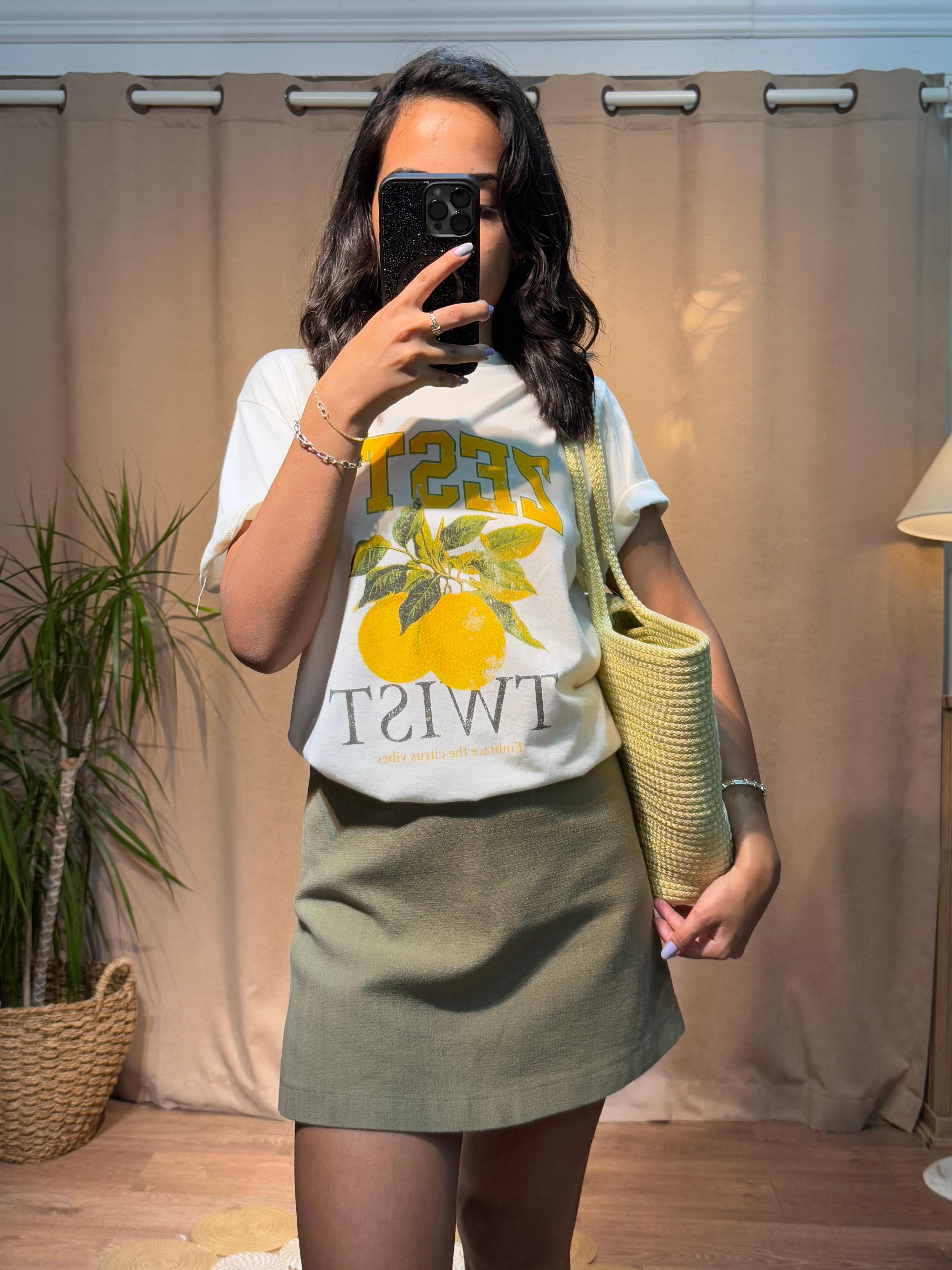Limon Baskılı T-shirt