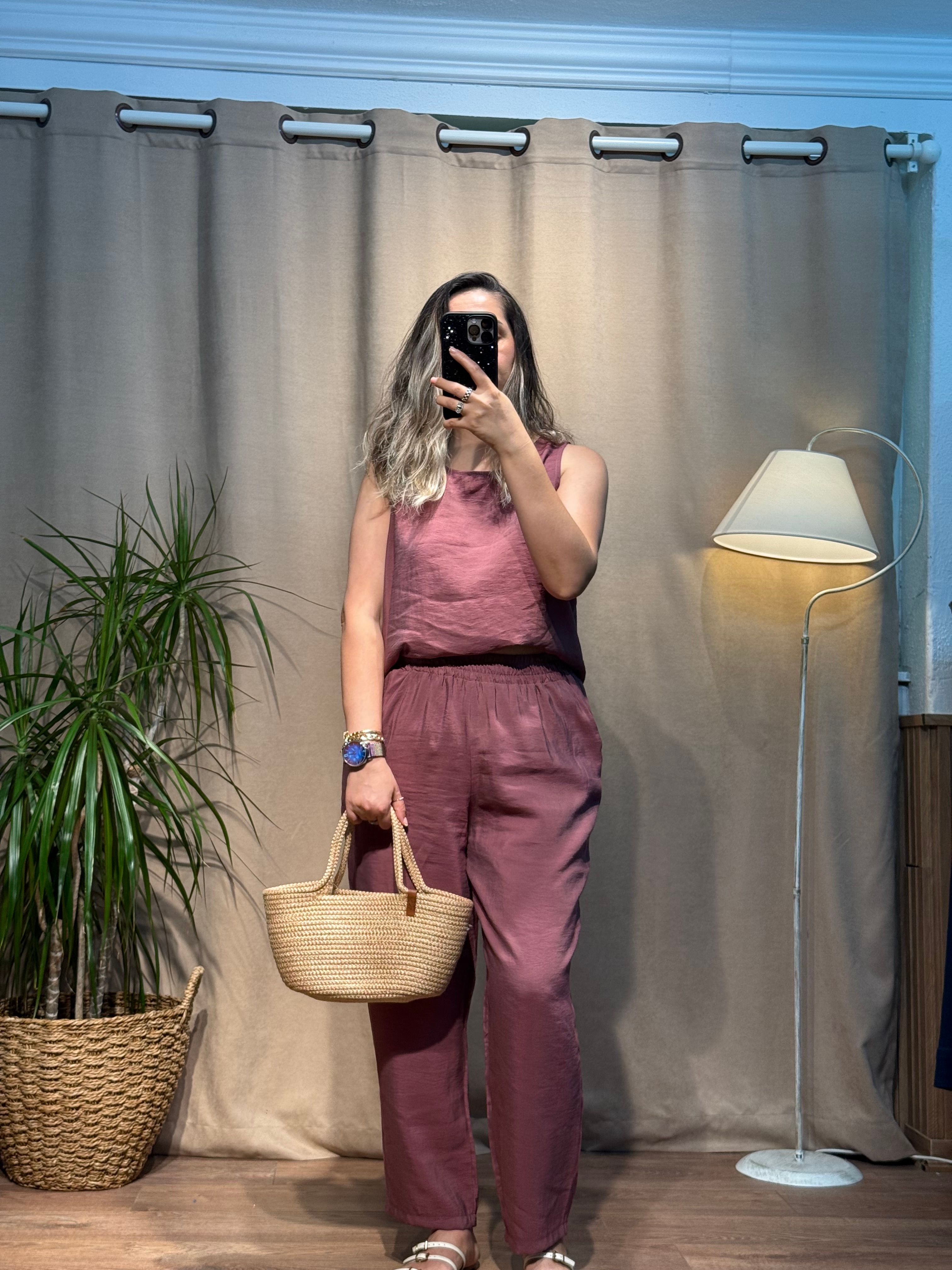 Bluz Pantolon Takım Mürdüm