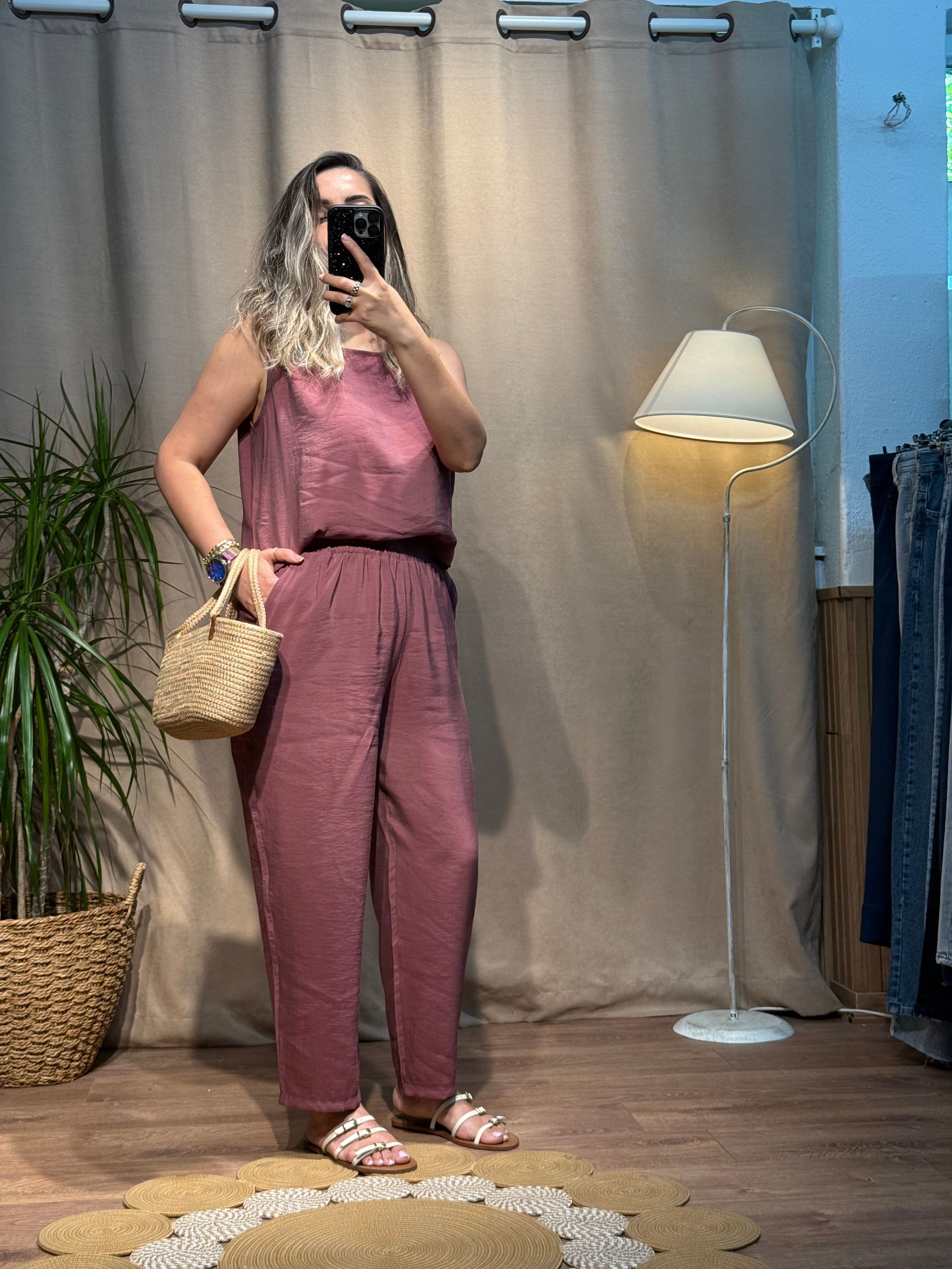 Bluz Pantolon Takım Mürdüm